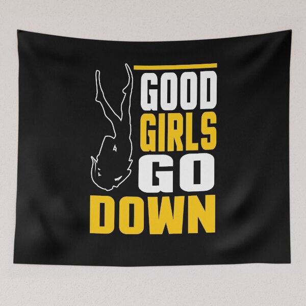Item preview, Good girls go down diver women dive gift designed and sold by redshirtz.