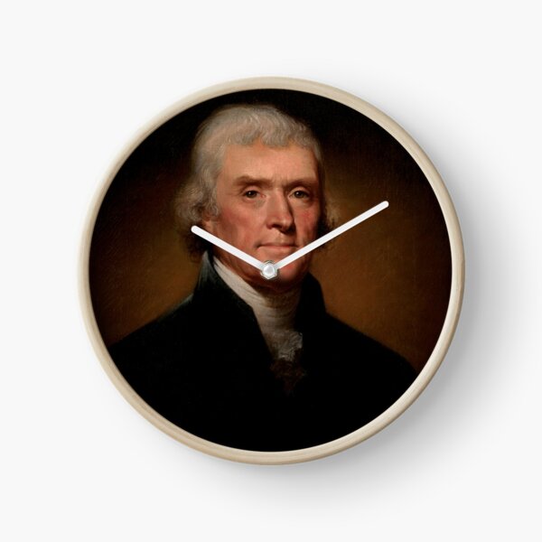 Thomas Jefferson Clocks Redbubble