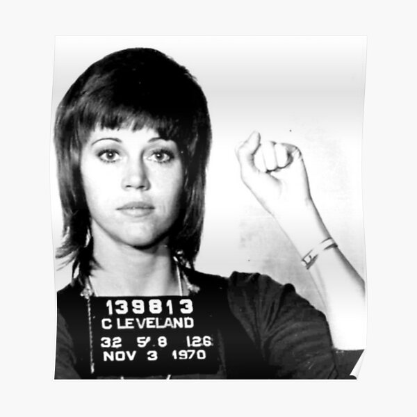 Jane Fonda Mugshot Poster