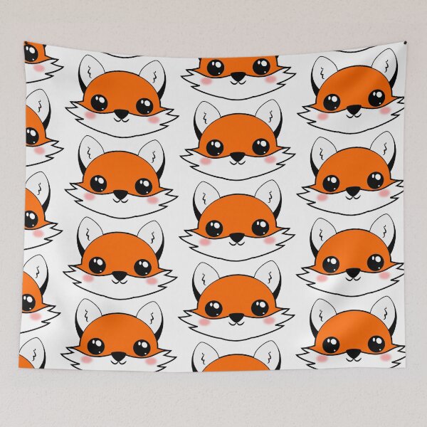Item preview, Cute Kawaii Baby Fox smiling  designed and sold by MindChirp.