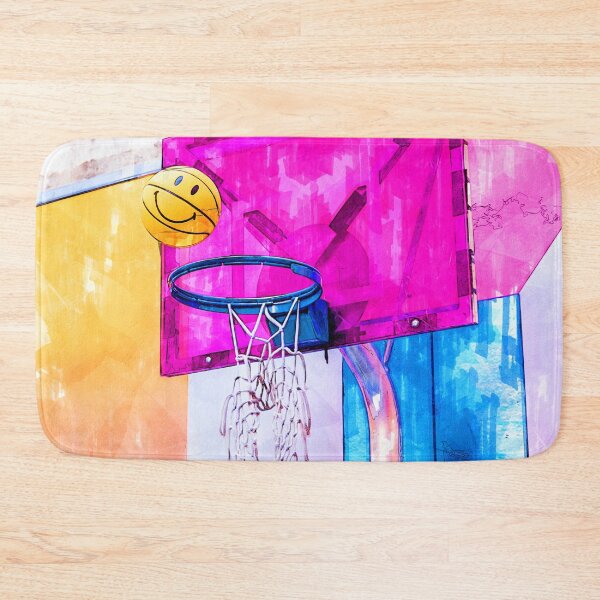 Item preview, Smiley Basketball Going In Hoop Paris France designed and sold by ColortrixArt.