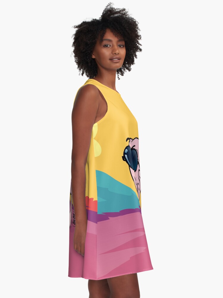Vista alternativa de Vestido acampanado J&B - Breny fashion