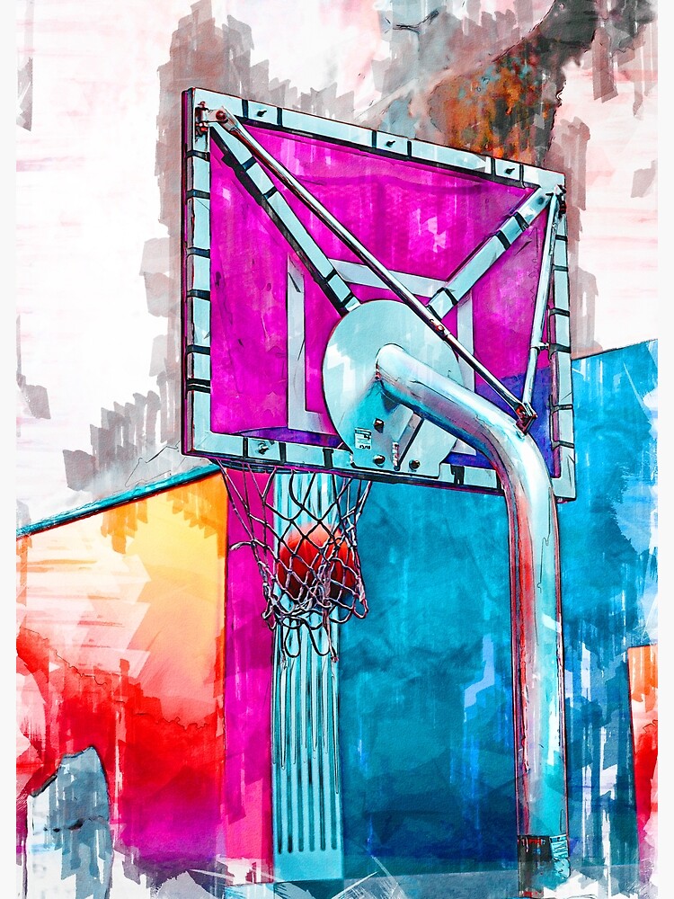 "Basketball In The Hoop Paris France" Poster for Sale by ColortrixArt