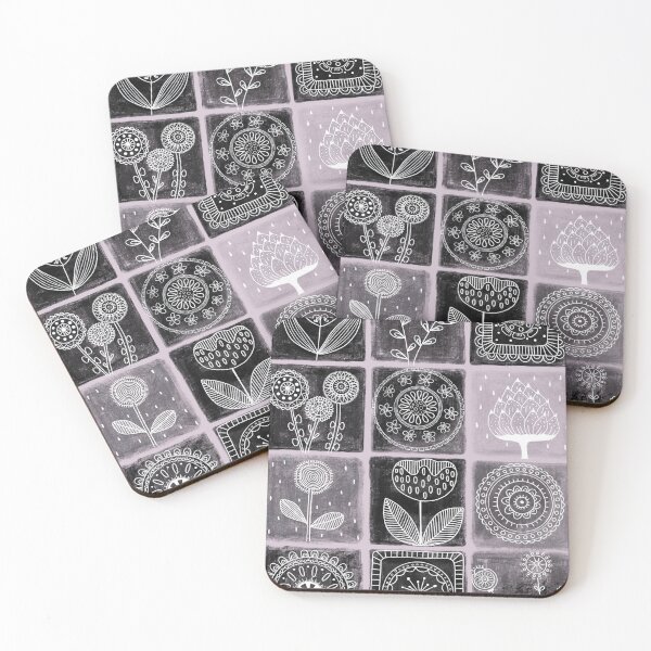 Item preview, Flowertiles black and white designed and sold by AtelierAdriana.