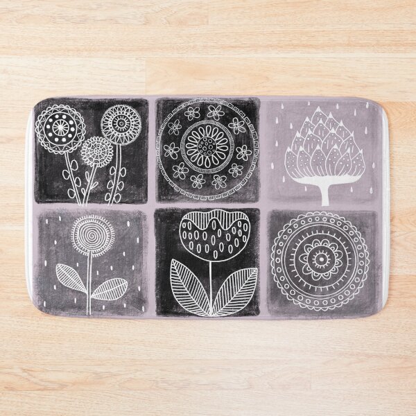 Item preview, Flowertiles black and white designed and sold by AtelierAdriana.