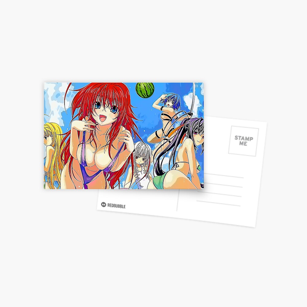 Postal for Sale con la obra «High-school-DXD Repintado Rias Gremory Beach  Party» de aventi24 | Redbubble