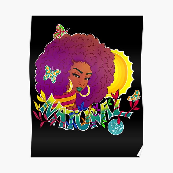 Natural | Black Woman Art Poster