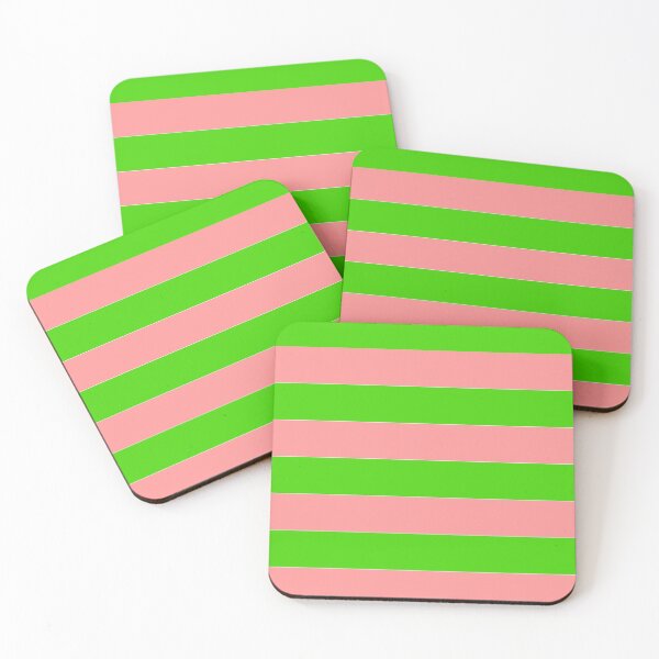 Item preview, Light Pink and Light Green Stripes Horizontal designed and sold by MoneekDesigns.