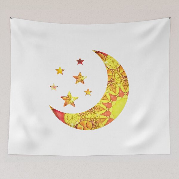 Item preview, Yellow Moon and Stars designed and sold by Michell Rosenthal.