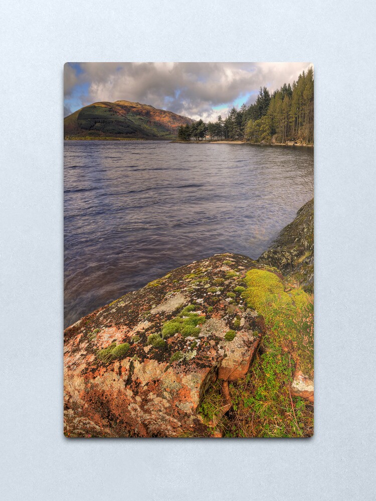 Alternate view of Lomond Rocks Metal Print