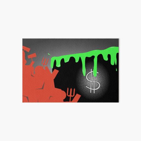 A Green Crack in the Wall Art Board Print