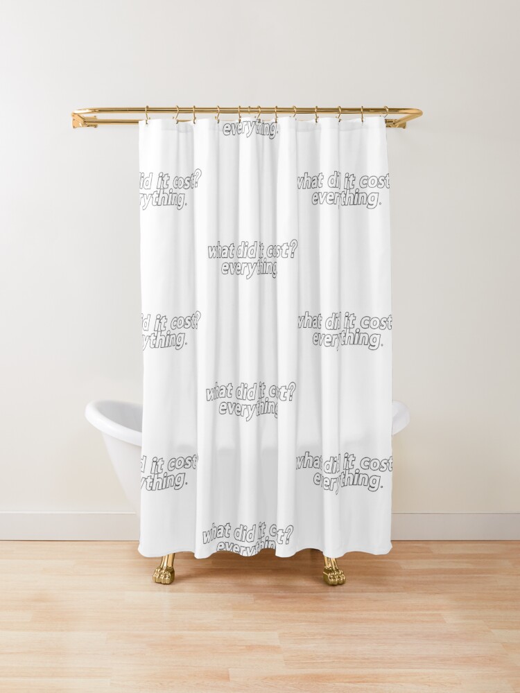 shower curtain cost