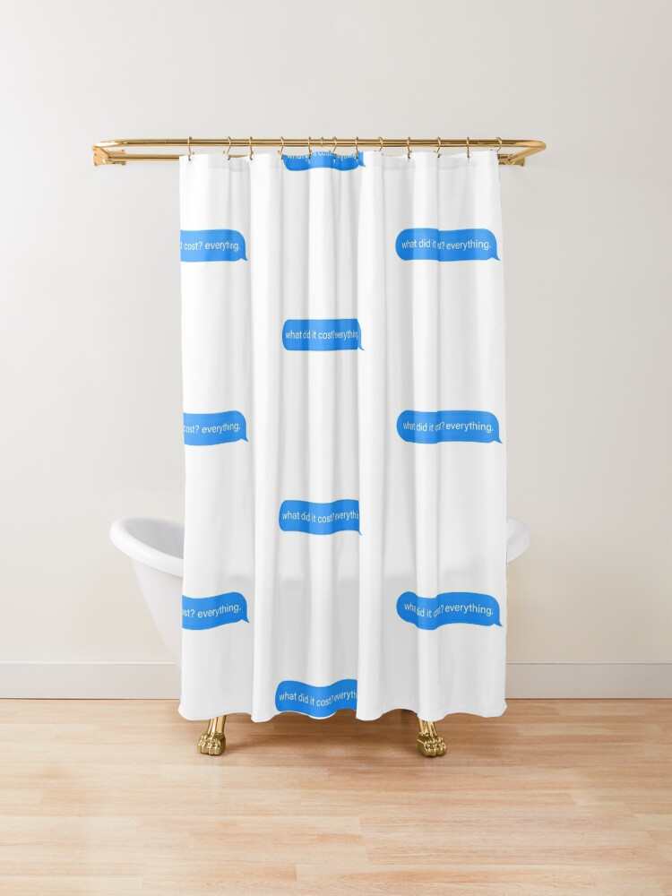 shower curtain cost