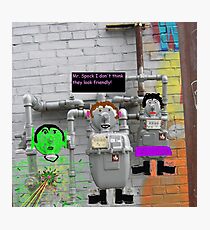 Captain Kirk Warning SPOCK Photographic Print