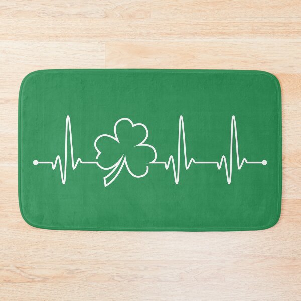 Item preview, Funny St. Patrick's Day ECG Shamrock Heartbeat Pulse designed and sold by goodspy.