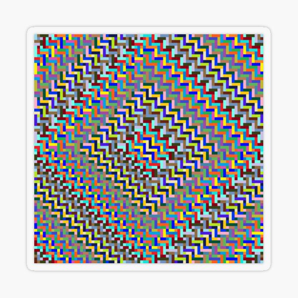 Psychedelic Hypnotic Visual Illusion Transparent Sticker