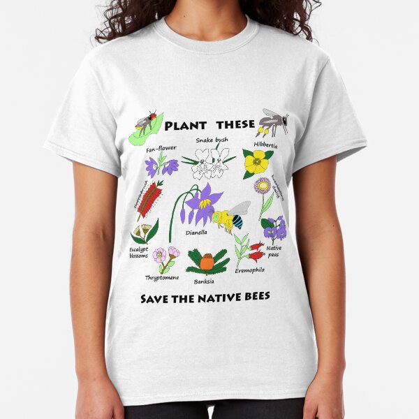 Plant these, save the native bees Classic T-Shirt