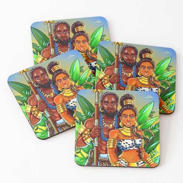 Item preview, African Warrior Love: Restoring our glory - African Art designed and sold by Olvera-Gems.