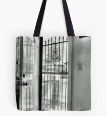 The open Door-B&W version Tote Bag