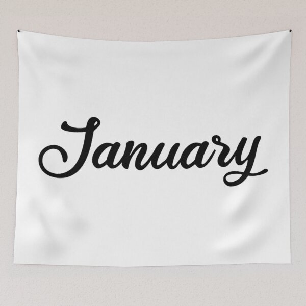 Item preview, January Month Sticker - Planner Stickers - Text Words designed and sold by MysticMagpie.