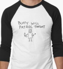 Buffy Will Patrol Tonight Men's Baseball ¾ T-Shirt