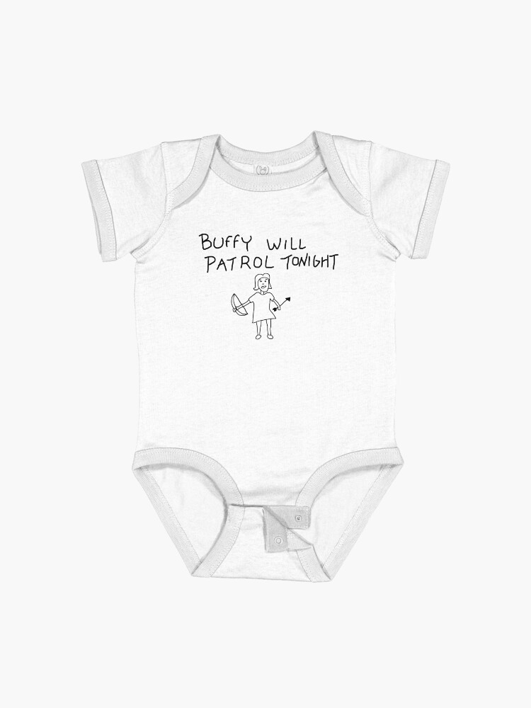 Thumbnail 1 of 2, Baby One-Piece, Buffy Will Patrol Tonight designed and sold by paton.