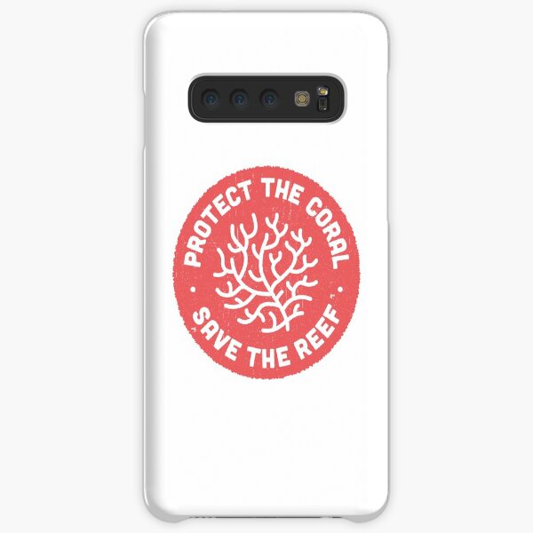 Protect the Coral, Save the Reef. Red Icon. Samsung Galaxy Snap Case