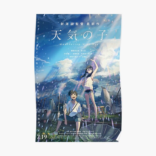 Weathering with you - Hina / Taki Poster