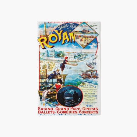 Affiche de Royan 1900 Impression rigide