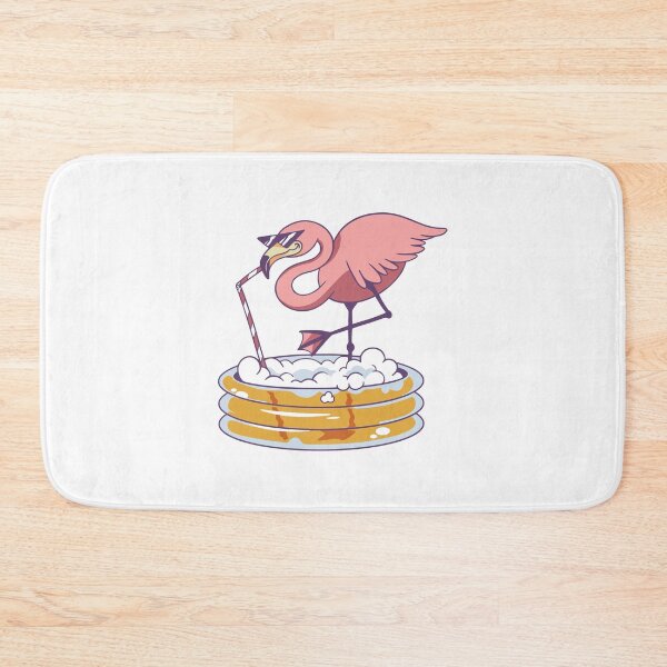 Item preview, Flamingo drinks beer from the swimming pool designed and sold by Frergo.