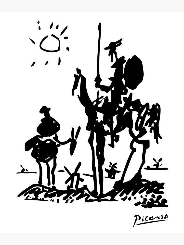 Pablo Picasso Don Quixote 1955 Artwork Shirt, Reproduction by clothorama