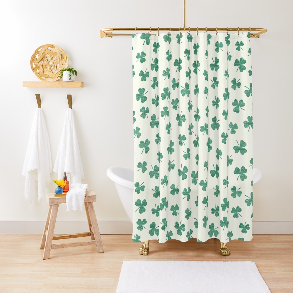 Dancing Shamrocks Shower Curtain