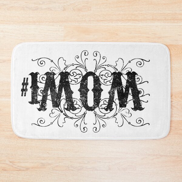 Item preview, Mom rustic black lettering with filigree number 1 MOM designed and sold by Fashionmonger.