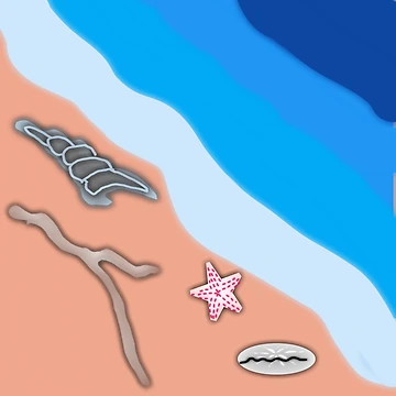 Artwork thumbnail, Beautiful Beach by Rain Shop