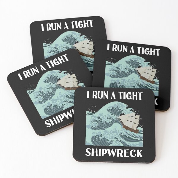 Item preview, I RUN A TIGHT SHIPWRECK Funny Gift For Men Women designed and sold by MagicBoutique.