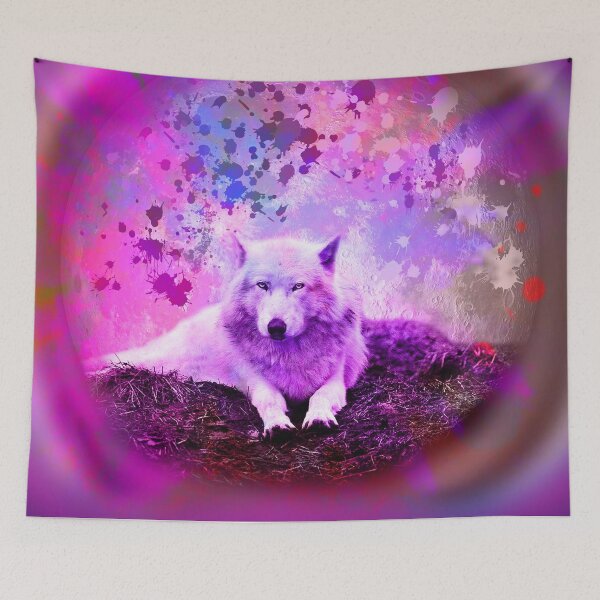 Item preview, RAINBOW WOLF  designed and sold by johnnyssandart.