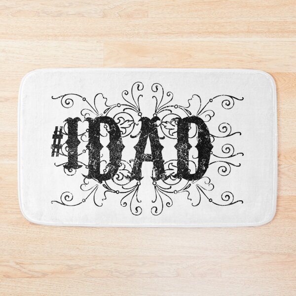 Item preview, Dad rustic black lettering with filigree number 1 DAD designed and sold by Fashionmonger.