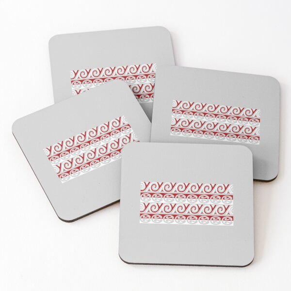 Item preview, Maori Kowhaiwhai Lattice Rimu Wall Tribal Tattoo designed and sold by vicoli-shirts.