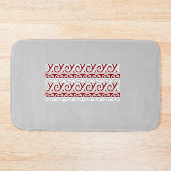 Item preview, Maori Kowhaiwhai Lattice Rimu Wall Tribal Tattoo designed and sold by vicoli-shirts.