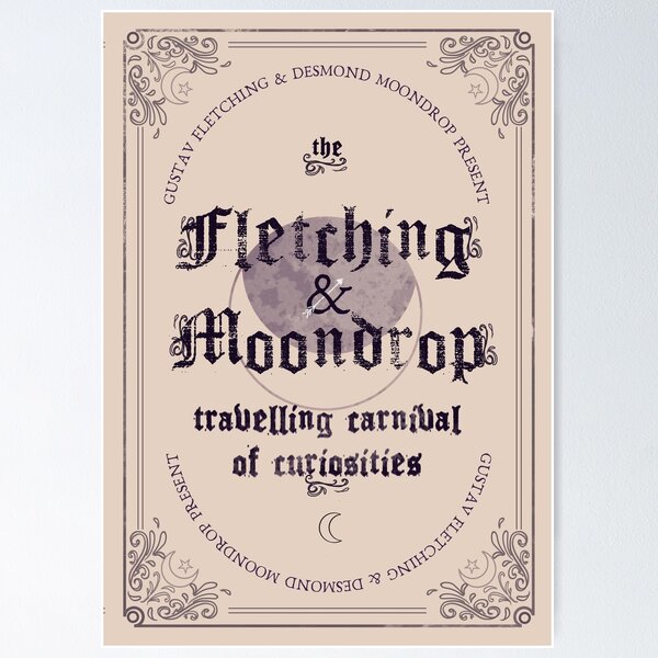 Item preview, Fletching & Moondrop Carnival Poster designed and sold by Jodie Keig.
