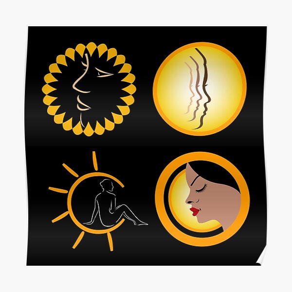 Sun tan graphic Poster