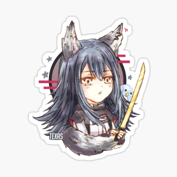 Item preview, Arknights Chibi Texas designed and sold by candypiggy.