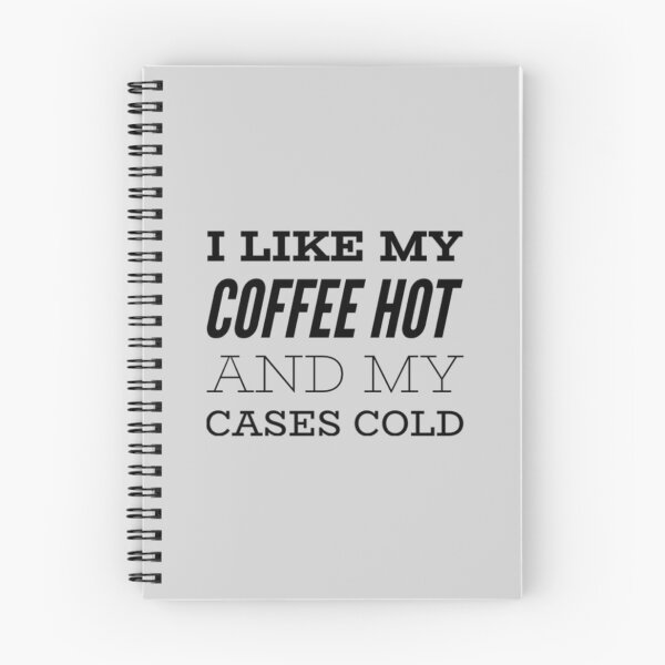 Item preview, I Like My Coffee Hot And My Cases Cold designed and sold by SquidAndBear.