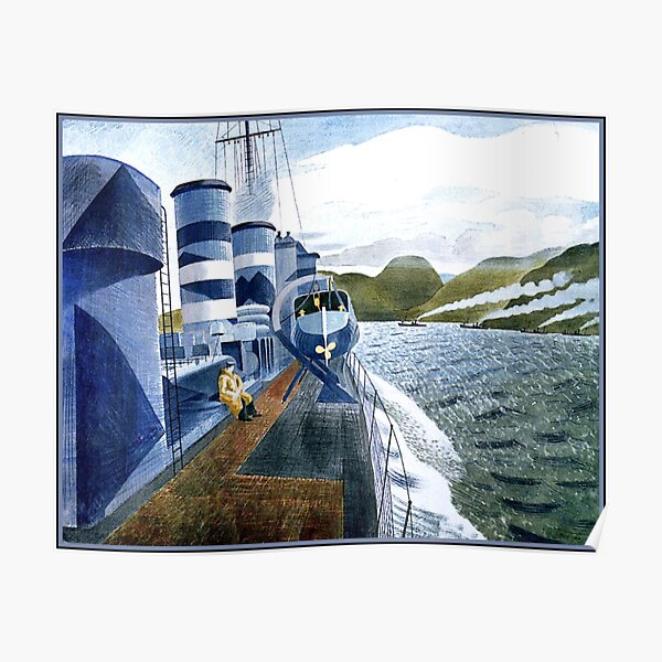 Ravilious - Leaving Scapa Flow Poster