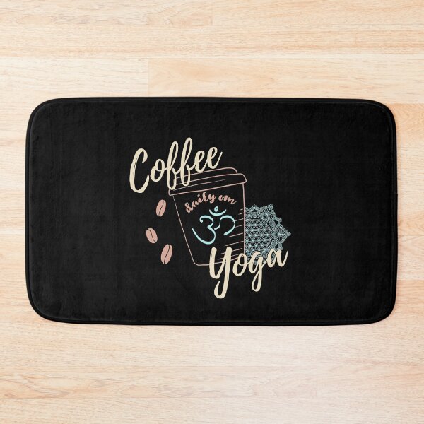 Item preview, Coffee yoga and namaste buddhism om symbol designed and sold by LuminOrb.