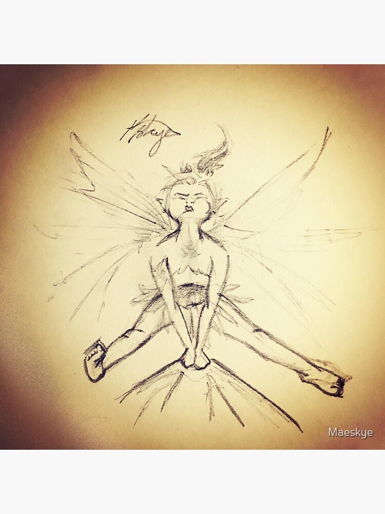 Helpful Fairy Sketch by Maeskye