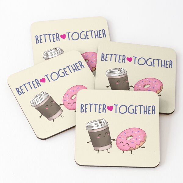Item preview, Better Together Cafe & Donuts designed and sold by Retro-Freak.