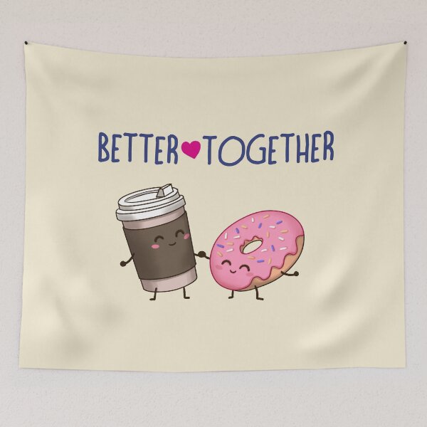 Item preview, Better Together Cafe & Donuts designed and sold by Retro-Freak.