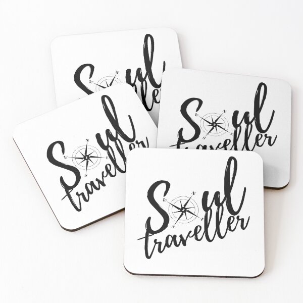 Item preview, Soul traveler saying design with wind rose designed and sold by LuminOrb.