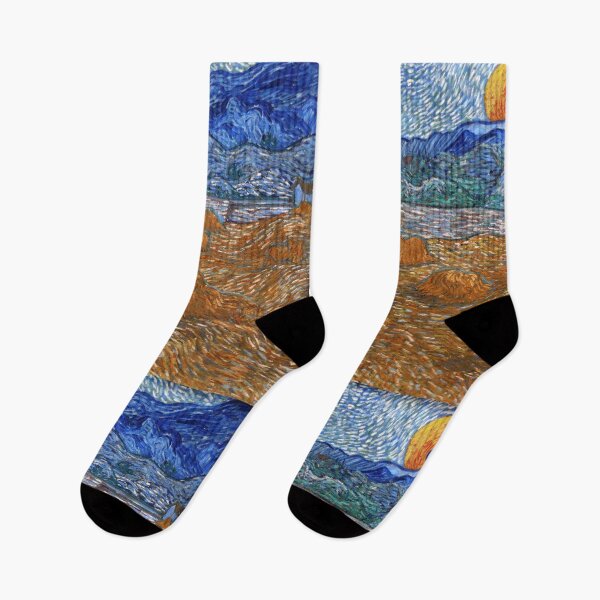 Item preview, Landscape with wheat sheaves and rising moon -  Van Gogh designed and sold by NewNomads.